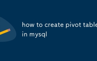 how to create pivot table in mysql