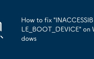How to fix 'INACCESSIBLE_BOOT_DEVICE' on Windows