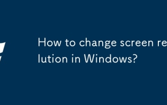 How to change screen resolution in Windows?