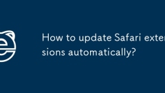 How to update Safari extensions automatically?
