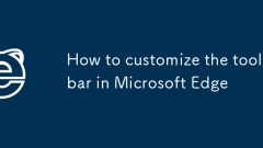 Cara menyesuaikan bar alat di Microsoft Edge