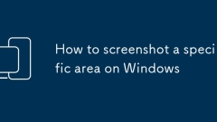 Cara Menatal kawasan tertentu di Windows