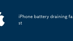 La batterie iPhone drainant rapidement