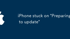 iPhone coincé sur 'Se préparer à mettre à jour'