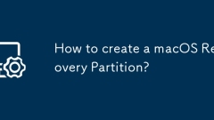 Comment créer une partition de récupération macOS?
