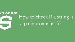 如何檢查字符串是否是JS中的alsindrome?