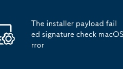 L'erreur de chèque de signature de charge utile du programme d'installation