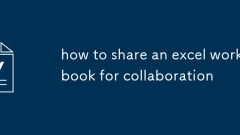 how to share an excel workbook for collaboration