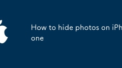 How to hide photos on iPhone