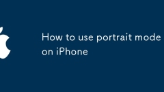 How to use portrait mode on iPhone