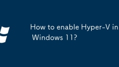 Bagaimana untuk membolehkan Hyper-V di Windows 11?
