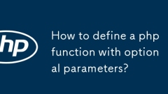 Bagaimana untuk menentukan fungsi PHP dengan parameter pilihan?