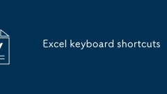 Excel keyboard shortcuts