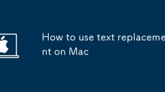 How to use text replacement on Mac