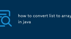 Cara menukar senarai ke array di Java