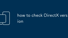 how to check DirectX version