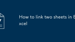 So verknüpfen Sie zwei Bl?tter in Excel