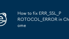 How to fix ERR_SSL_PROTOCOL_ERROR in Chrome