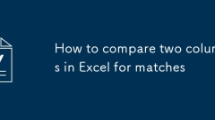 So vergleichen Sie zwei Spalten in Excel für übereinstimmungen