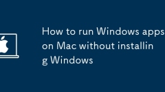 How to run Windows apps on Mac without installing Windows