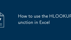How to use the HLOOKUP function in Excel