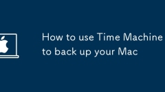 How to use Time Machine to back up your Mac