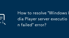 So beheben Sie Fehler 'Windows Media Player Server -Ausführung'?