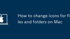 How to change icons for files and folders on Mac