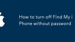 Cara mematikan cari iphone saya tanpa kata laluan