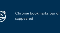 Chrome bookmarks bar disappeared