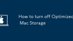 How to turn off Optimized Mac Storage