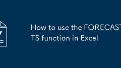 Comment utiliser la fonction de prévision.ets dans Excel
