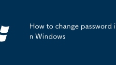 Cara menukar kata laluan di Windows