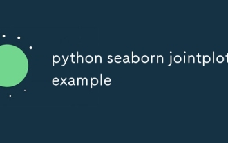 Python Seaborn JointPlot Exemple