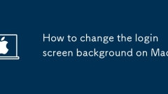 How to change the login screen background on Mac