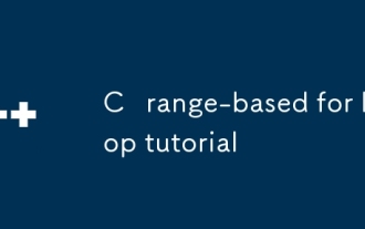 C range-based for loop tutorial