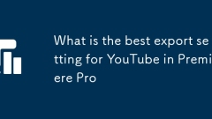 Premiere Pro中YouTube的最佳出口设置是什么