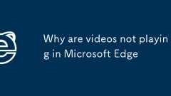 Why are videos not playing in Microsoft Edge