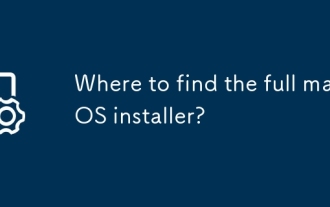 전체 MACOS 설치 프로그램을 어디에서 찾을 수 있습니까?