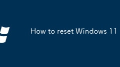 How to reset Windows 11