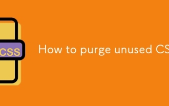 How to purge unused CSS?