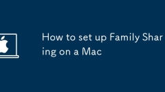 How to set up Family Sharing on a Mac