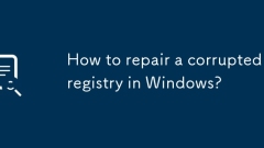 Bagaimana membaiki pendaftaran yang rosak di Windows?