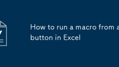 如何从Excel中的按钮运行宏