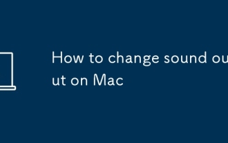 How to change sound output on Mac