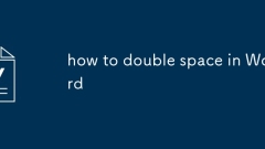 Comment doubler l'espace en mot
