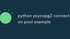 Python psycopg2接続プールの例