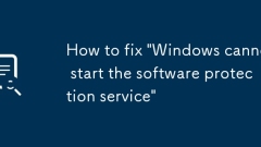 「Windowsがソフトウェア保護サービスを開始できない」修正方法
