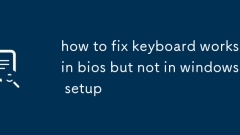 キーボードの修正方法BIOSで動作するが、Windowsのセットアップでは機能しない