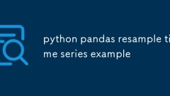 python pandas resample time series example